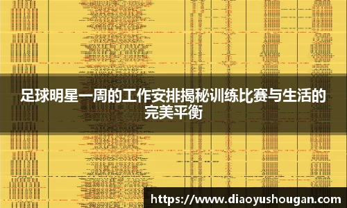 足球明星一周的工作安排揭秘训练比赛与生活的完美平衡